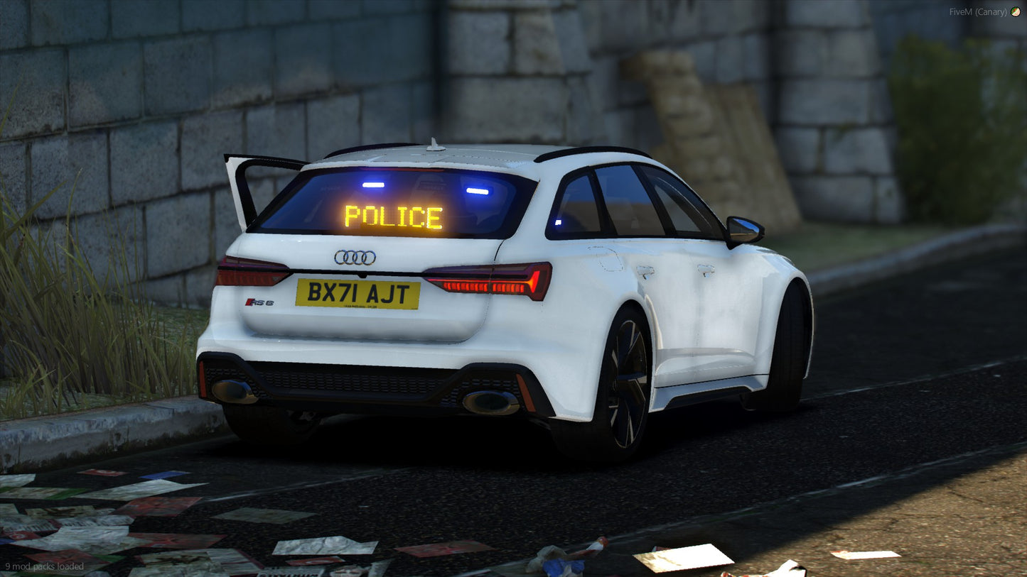 Fictional 2021 Audi RS6 Unmarked