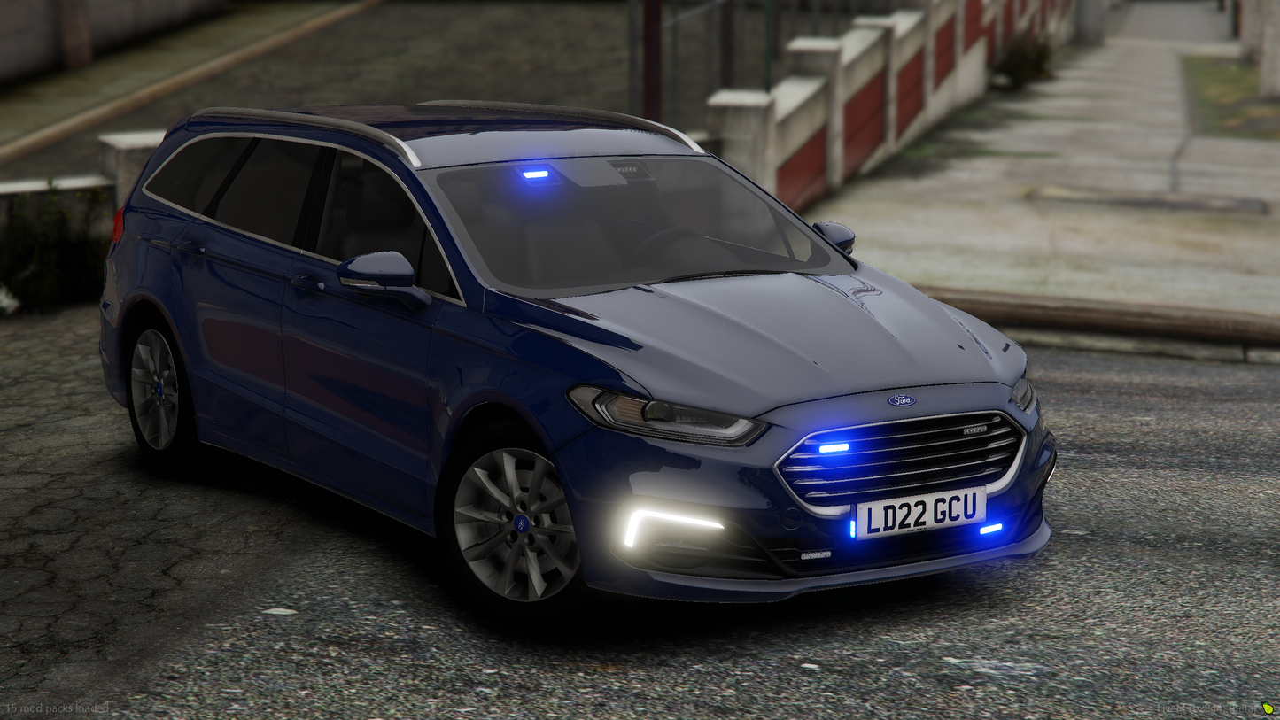 Metropolitan Police Unmarked Ford Mondeo Facelift [ELS]