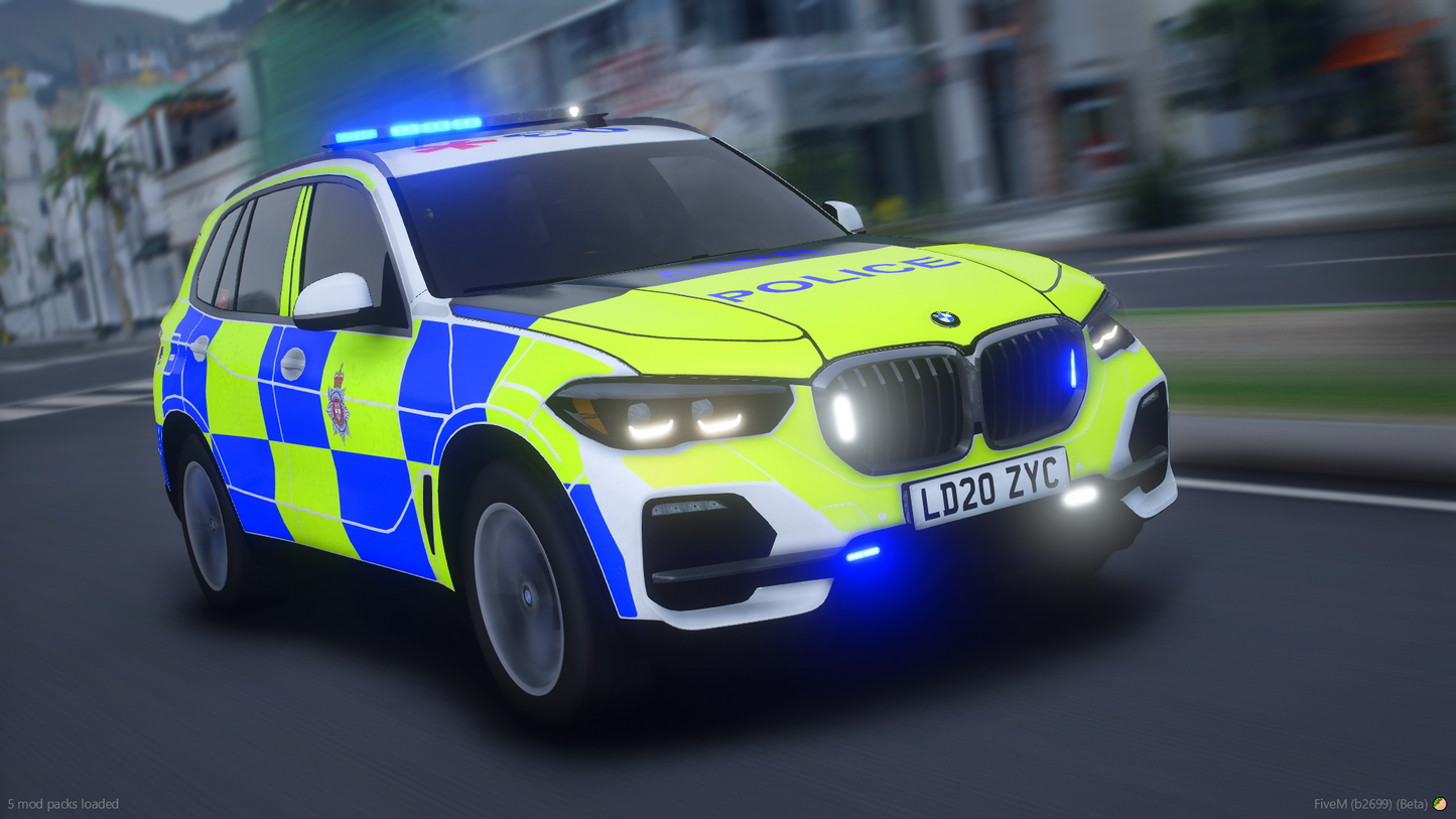 Derbyshire Constabulary Firearms BMW X5 GO5 2020