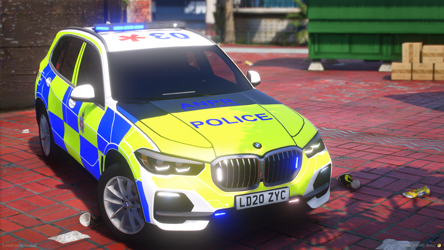 Derbyshire Constabulary Firearms BMW X5 GO5 2020