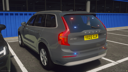 Unmarked Traffic Volvo XC90 2022