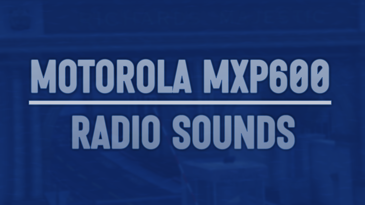 Motorola MXP600 Radio Sounds