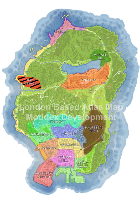 London Based Atlas Map