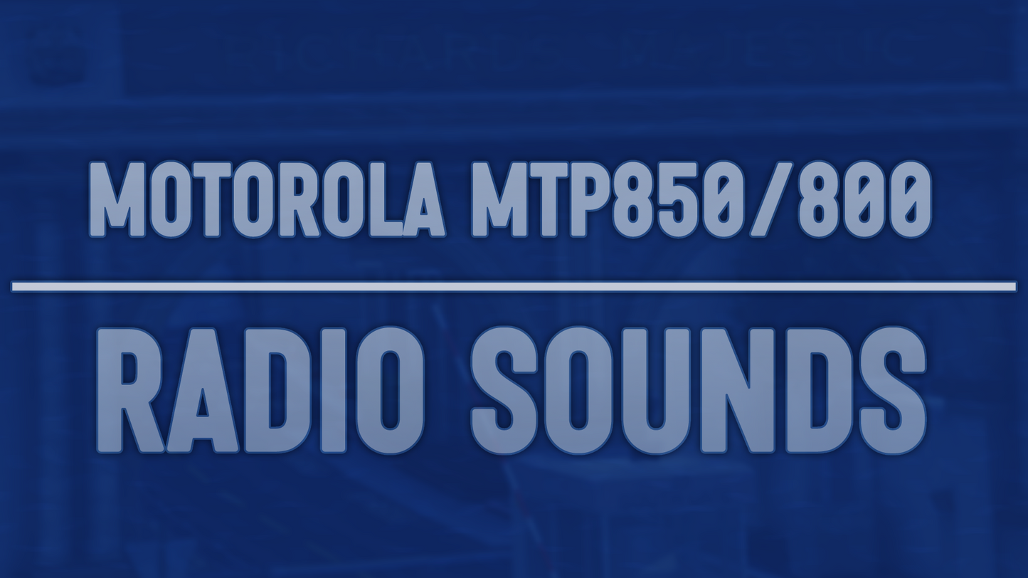 Motorola MTP850/MTH800 Radio Sounds