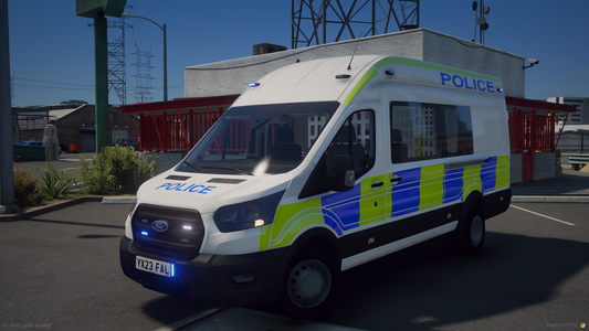 Fictional Marked Ford Transit 2023