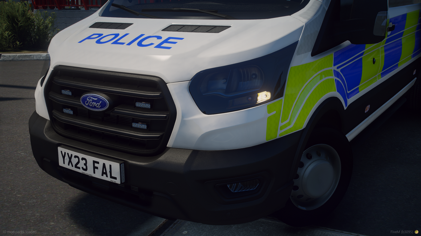 Fictional Marked Ford Transit 2023