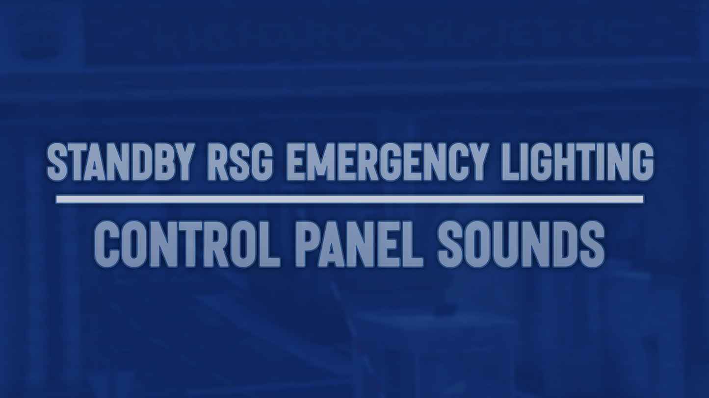 Standby RSG Emergency Lighting Control Panel Sounds