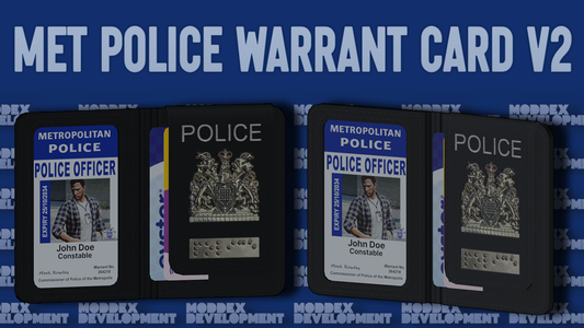 Met Police Warrant Card Prop & Script