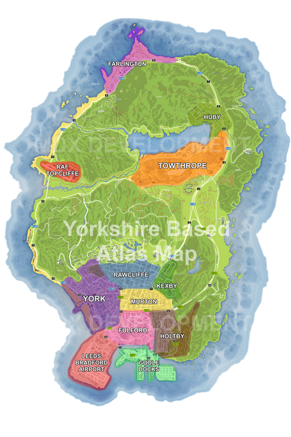 North Yorkshire Atlas Map