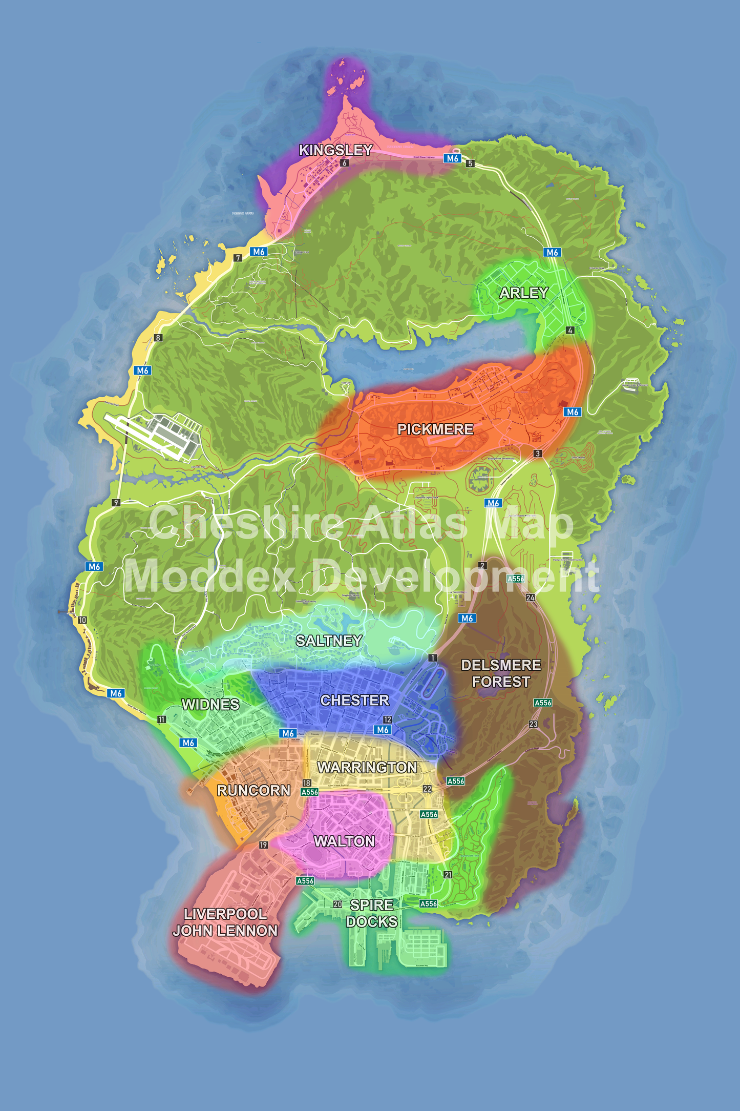 Cheshire Atlas Map